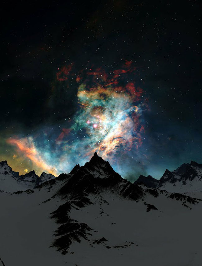 75个这个世界上最迷人的夜晚星空图效果欣赏Night Sky in Alaska