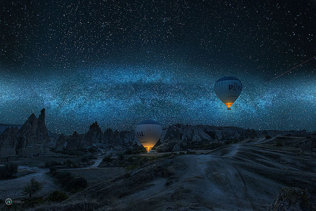 75个这个世界上最迷人的夜晚星空图效果欣赏Dreamy Earth (turkey)