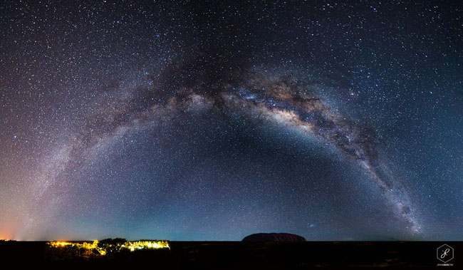 75个这个世界上最迷人的夜晚星空图效果欣赏Uluru, Australia, Under The Milky Way