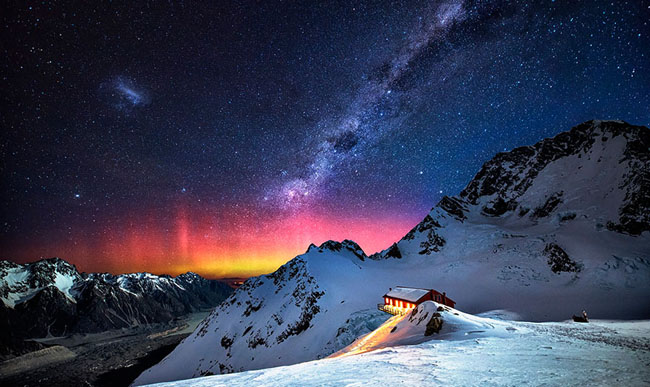 75个这个世界上最迷人的夜晚星空图效果欣赏Galactic Dance (Mount Cook, New Zealand)