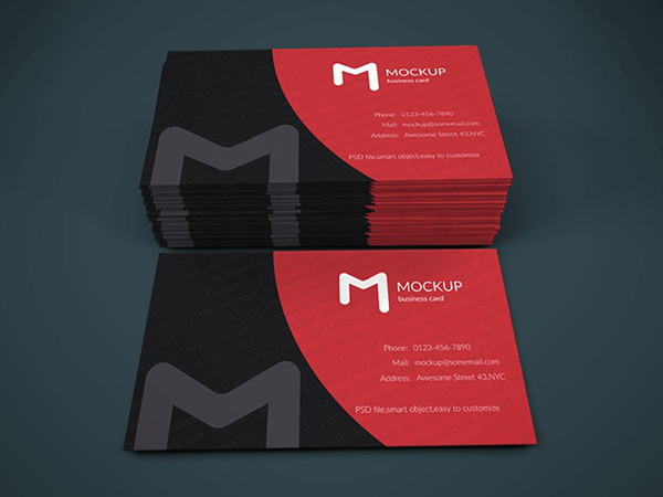100个极品名牌设计模版展示模型PSD下载Business-Card-Mockup-Vol