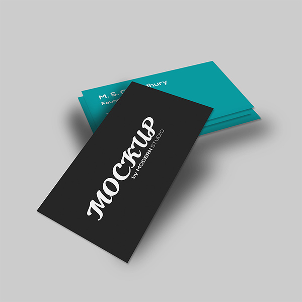 100个极品名牌设计模版展示模型PSD下载Freebie-Business-Card-Mock-Up