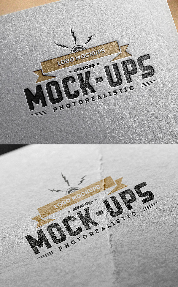 高品质的logo（VI标志）PSD展示模型模版下载（三）Logo-MockUps-Paper-Edition-600