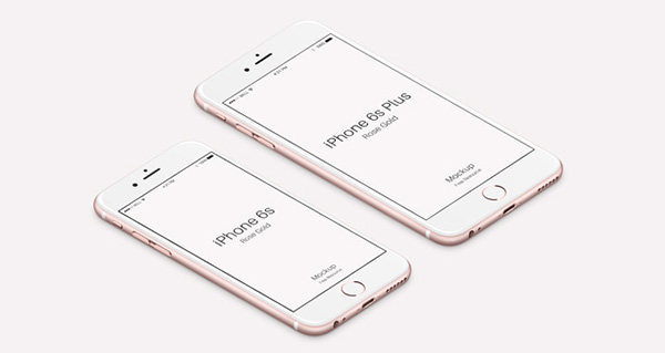 25个最新的智能手机和平板电脑展示模型合集（2015年11月）iphone-6s-psd-rose-gold-mockup-pixeden