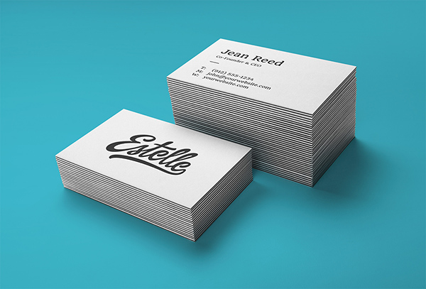 100个极品名牌设计模版展示模型PSD下载stack-letterpress-business-cards-mockup