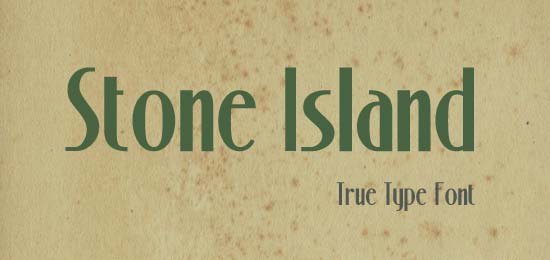 20个复古和经典的字体打包下载Stony Island