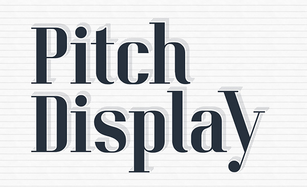 一些令人震撼的时尚设计字体打包下载（2015年12月）Pitch-Display-Typeface-be
