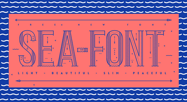一些令人震撼的时尚设计字体打包下载（2015年12月）Sea-Free-Font-28847847