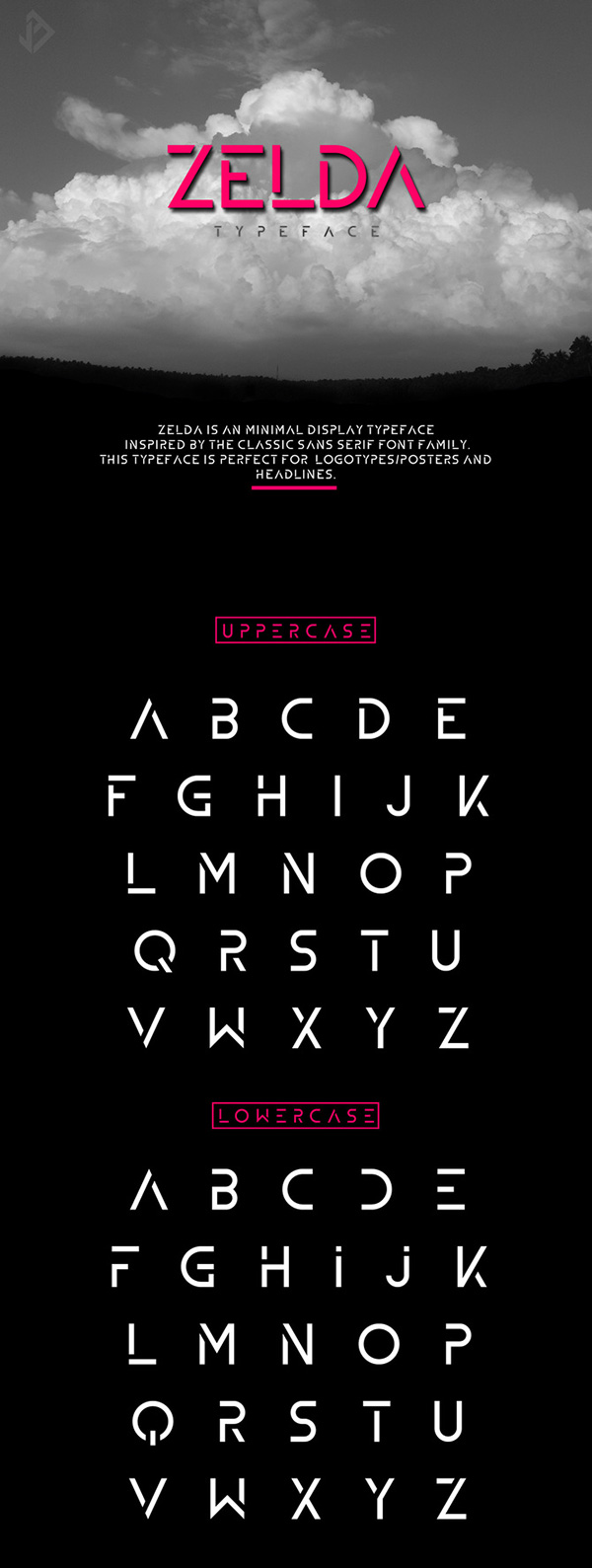 一些令人震撼的时尚设计字体打包下载（2015年12月）gumroad-zelda