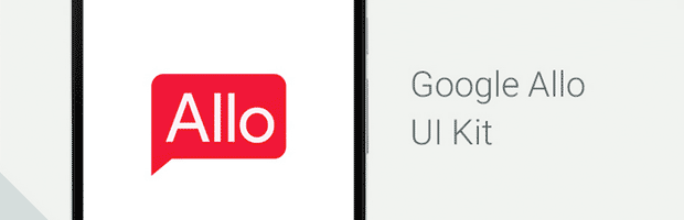 谷歌Allo界面UI套装PSD下载