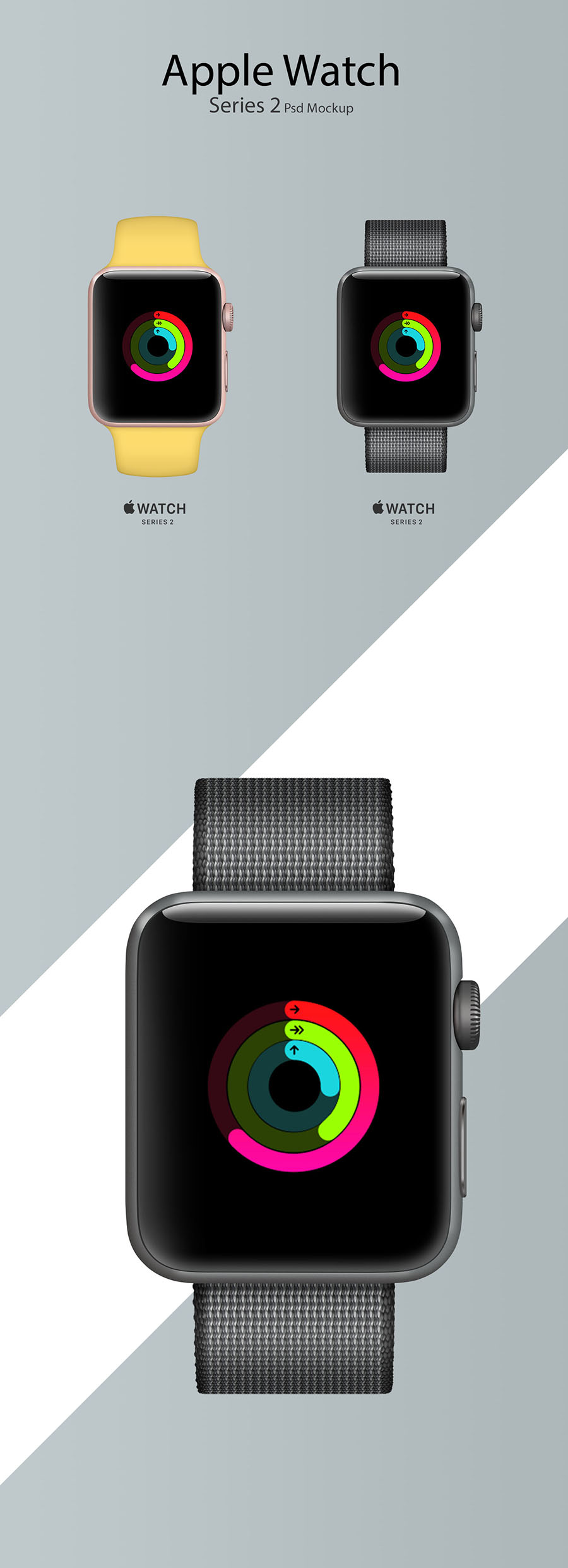 Apple Watch Series 2 PSD Mockup 下载