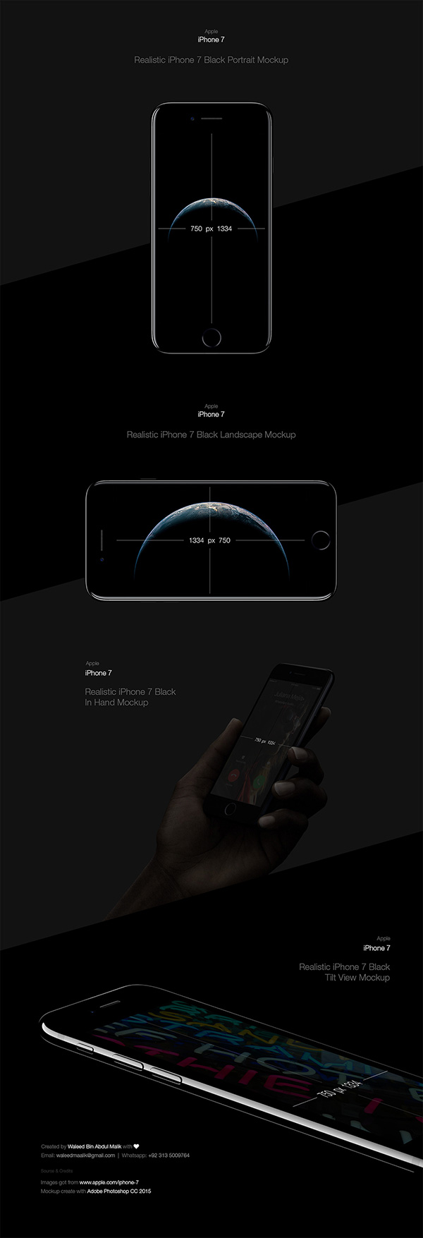 又一波好用的iPhone7展示模型PSD打包下载9