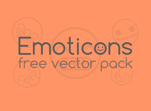 Emoticons Free Vector Pack(完美的APP表情图标源文件下载)