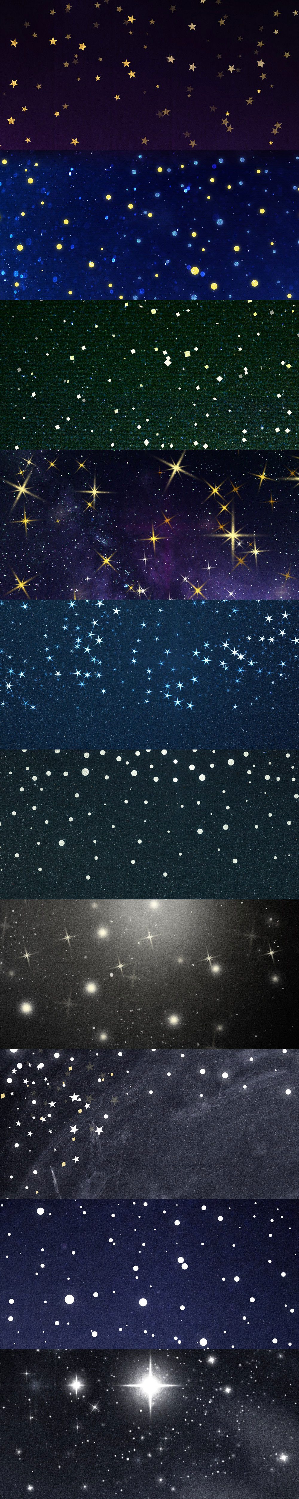 高清完美的星空背景图打包下载(3500px × 2500px)