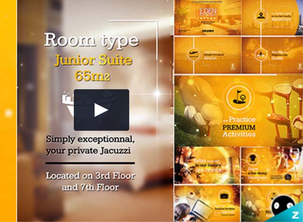 奢华的酒店服务与设施展示AE视频模版下载[aep]