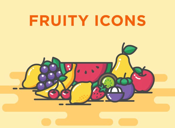 [免费]12枚精致的夏季水果图标下载[Ai+sketch]