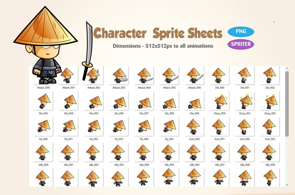 vip素材 探索 一组2d游戏角色动作合集今天分享一组2d游戏角色动作