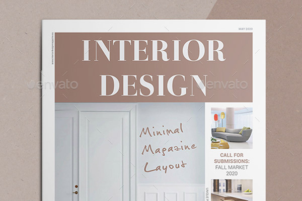 42页高品质的室内设计杂志模板（indd）