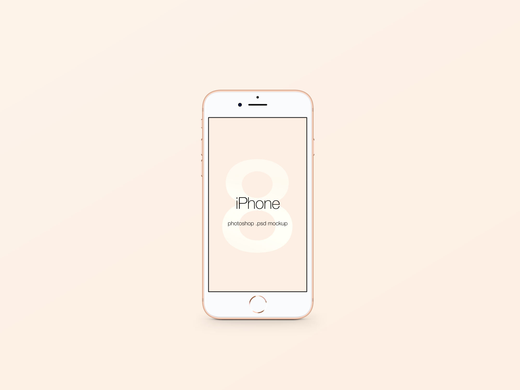 iPhone 8 PSD Mockup