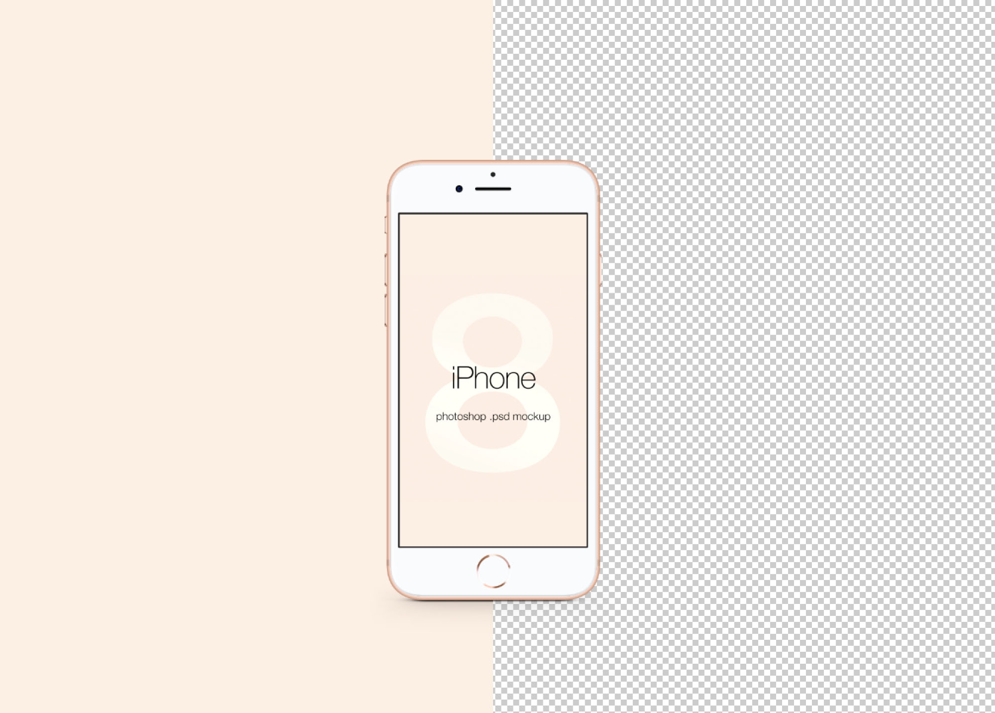 iPhone 8 PSD Mockup