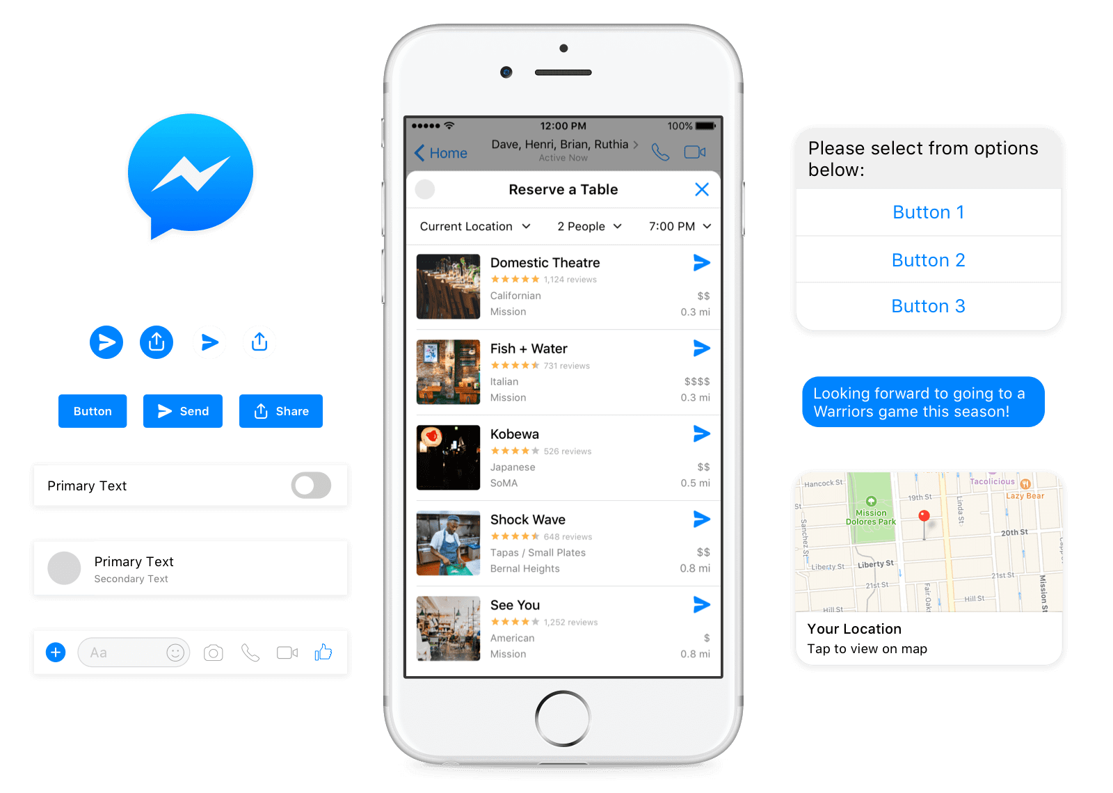 Messenger 平台设计套件