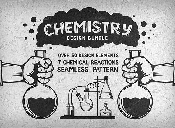 大量的化学设计元素