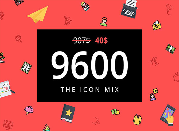 9600个矢量图标icon大集合