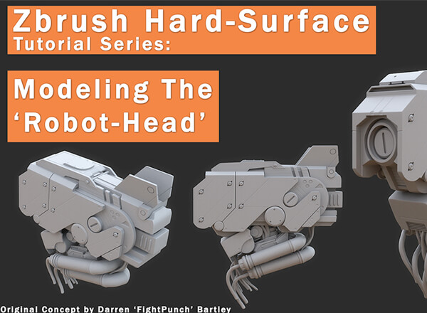 Zbrush 4R7 机器人头造型教程