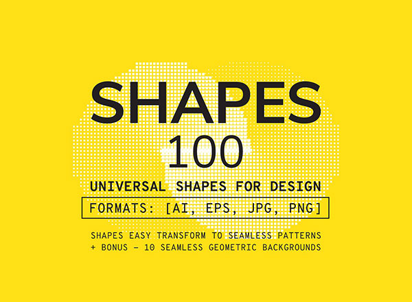 100个非常适合logo标志设计的几何图形大集合