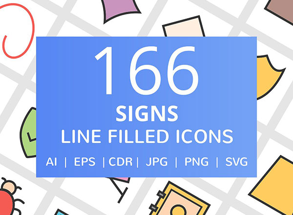 166个多种类别的矢量icon图标大集合