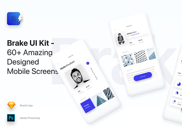 UI | 蓝白色登录页面丰富多彩的现代设计热门类别