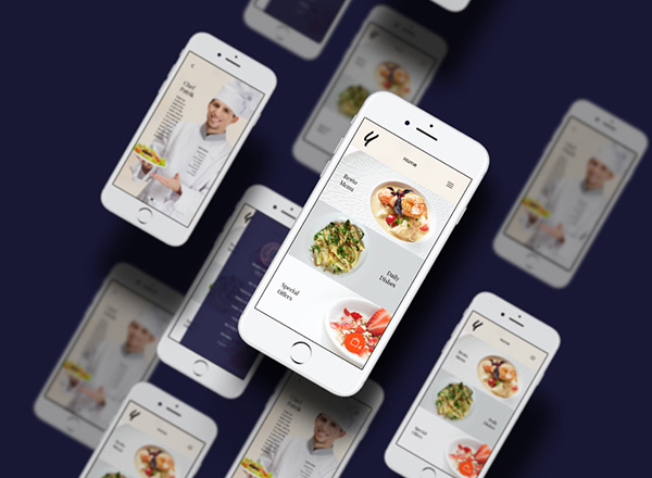 专业高端米其林餐厅级别的高品质App Ui Kits