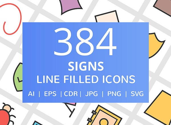 384个线形符号和符号填充图标下载[png,eps,jpg,ai,svg]