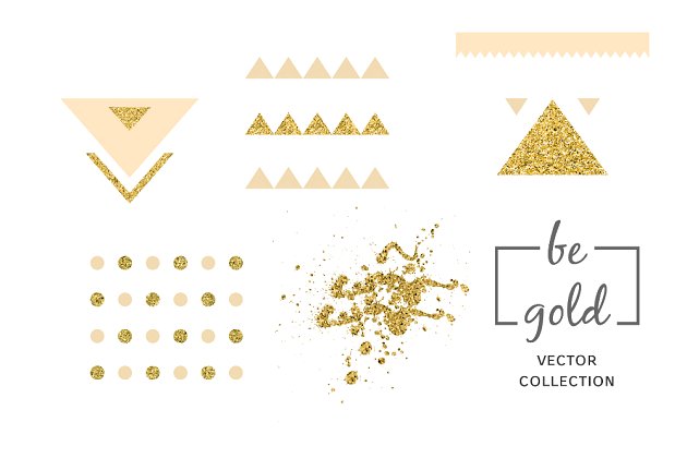 24个烫金邀请函素材 24 invitations with gold texture