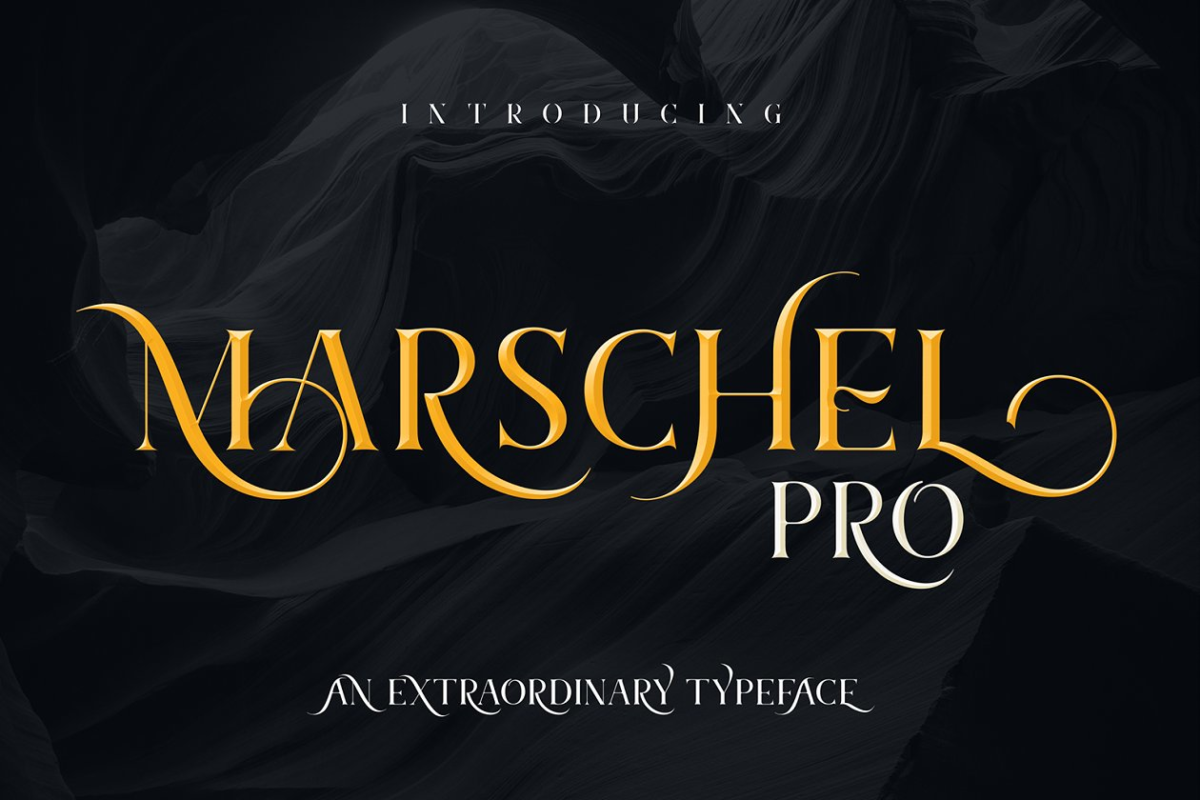 独特风格的字体集 Marschel Pro