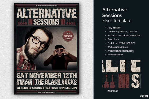 活动会议海报 Alternative Sessions Flyer PSD