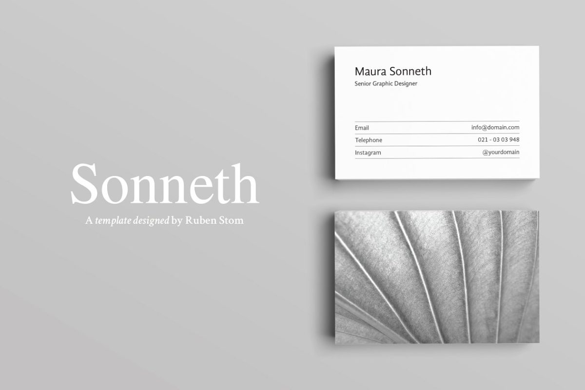 高端名片模板 Sonneth Business Card Template