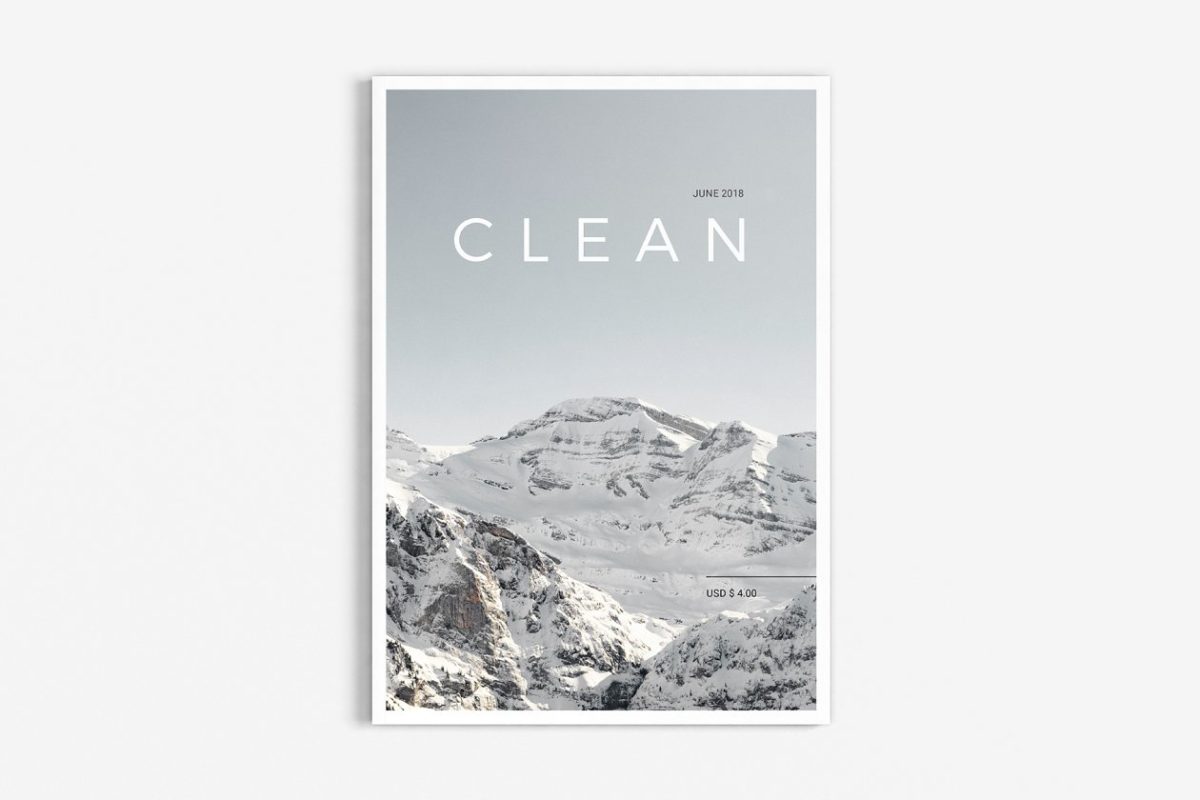 干净极简的杂志模板 Clean Magazine