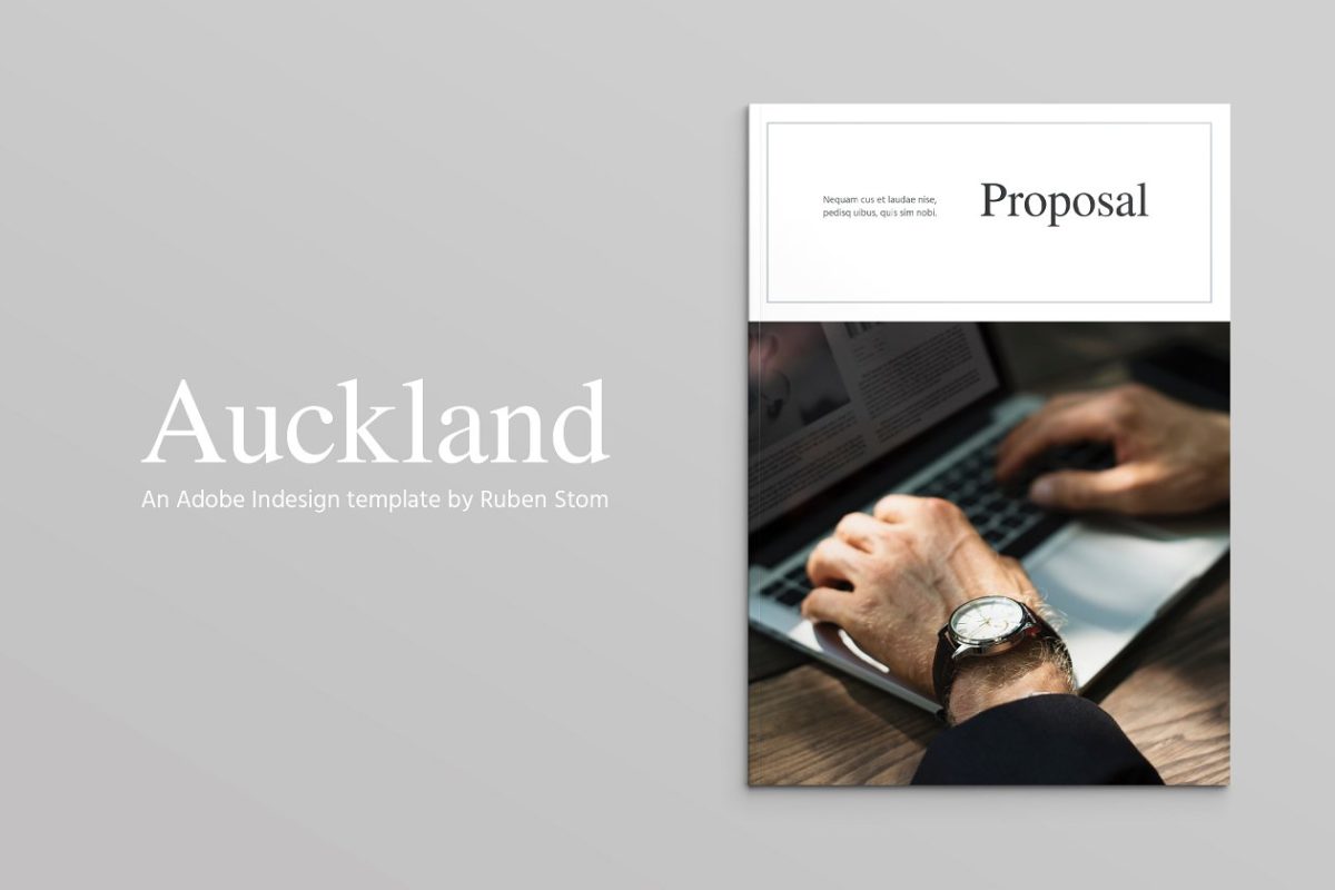 现代多用途画册杂志模板 Auckland Proposal Template