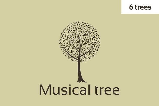 音乐树图形素材 Musical tree