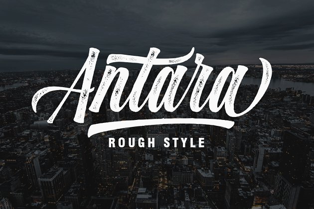 手写设计字体 Antara (3 style fonts)