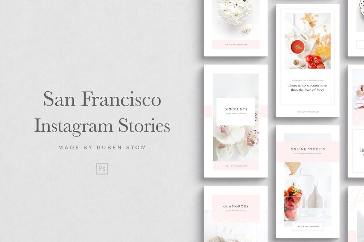 旧金山广告图片模板 San Francisco Instagram Stories