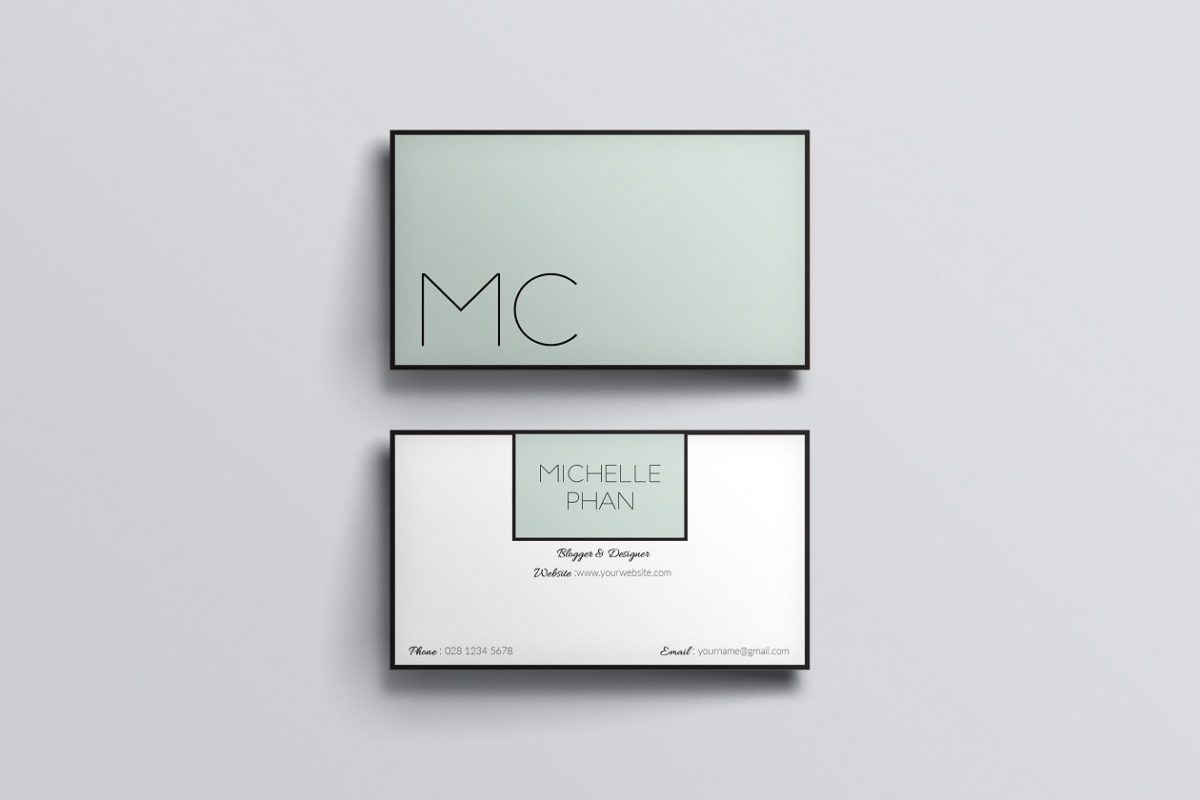 优雅的名片模板 Elegant business card template