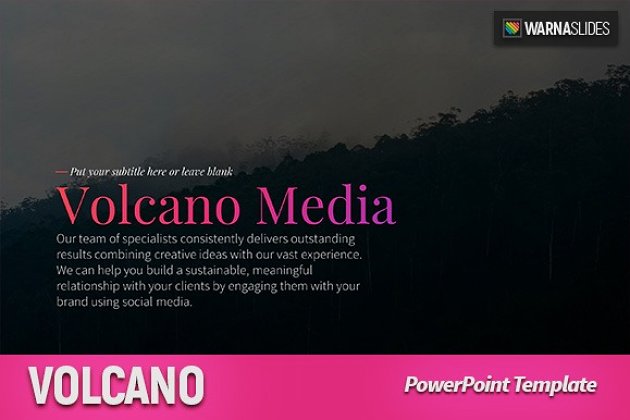 创意PPT模板插图 Volcano PowerPoint Template