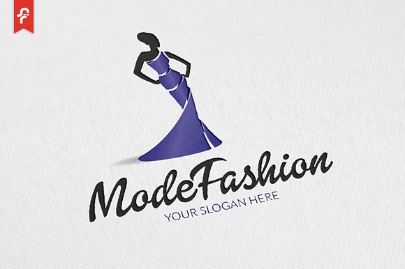 现代时尚模特logo模板 mode fashion logo