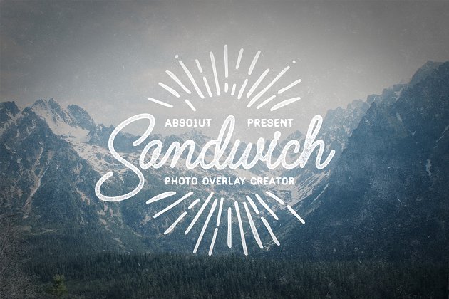 照片叠加创作者样式设计模板 Sandwich – Photo Overlays Creator