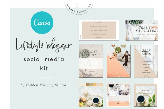 CANVA生活方式博客图片包 CANVA Lifestyle Blogger Kit