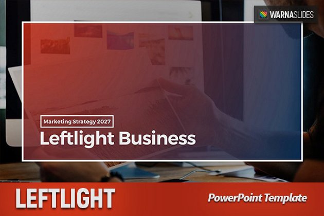 左光源风格的PowerPoint模板 Leftlight PowerPoint Template