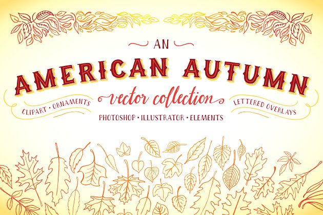 美国秋季元素模板 An American Autumn
