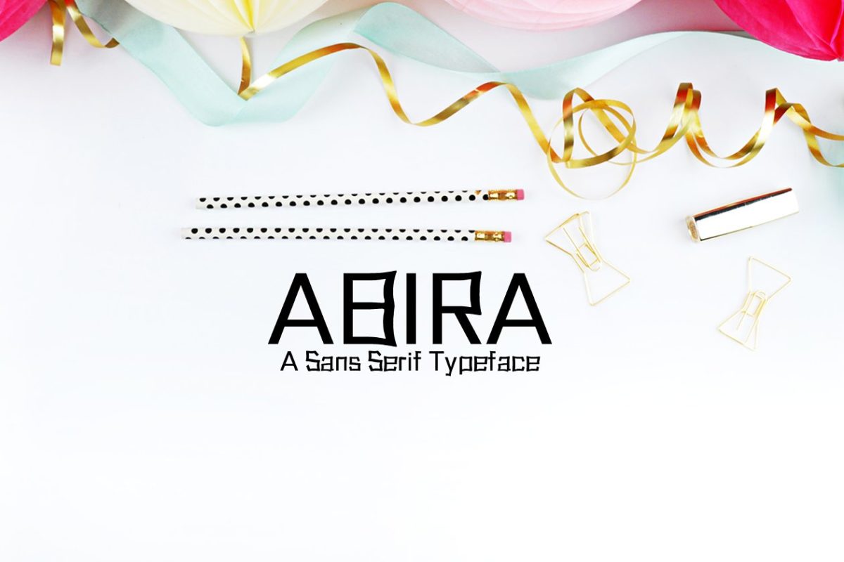个性设计字体 Abira Sans Serif 6 Font Family Pack